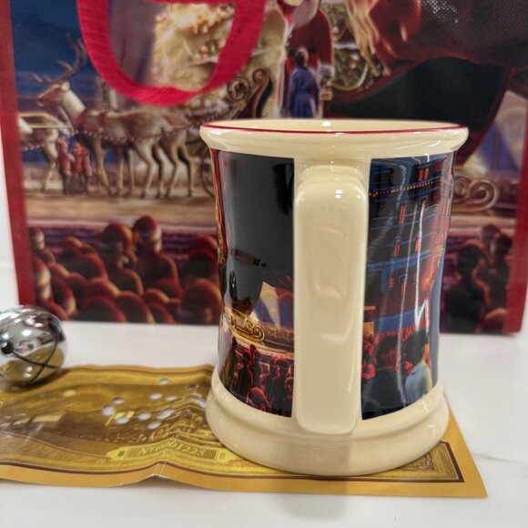 2025 Polar Express Train Ride Gift Set Raised Ceramic Mug Bag Ticket Bell NEW - Picture 13 of 13